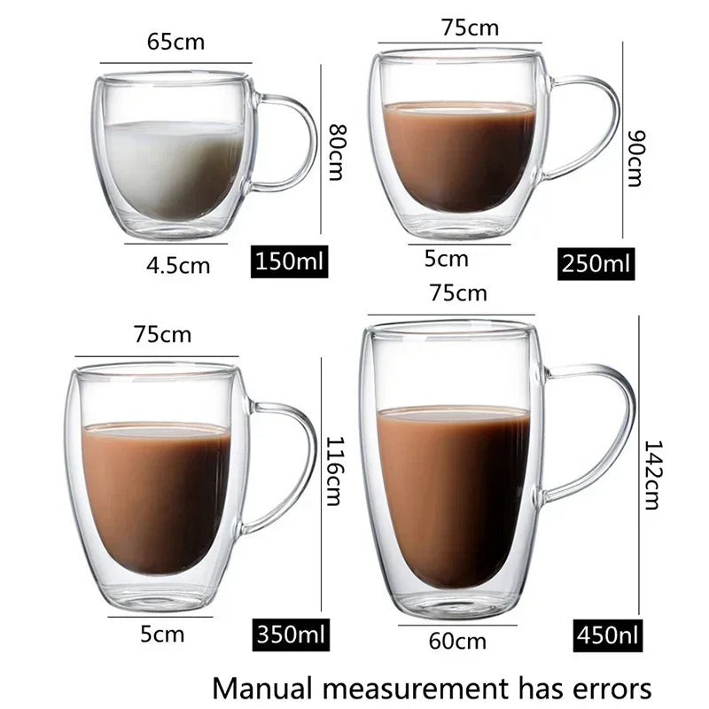 Kaffeetassen-Set Doppelverglasung